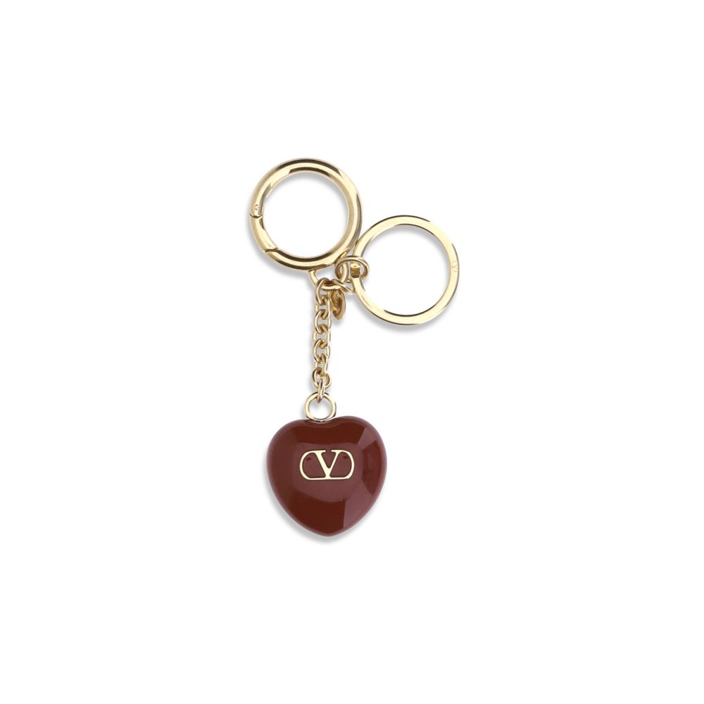 Valentino Garavani Bordeaux Metal Keychain - Luxe Nova