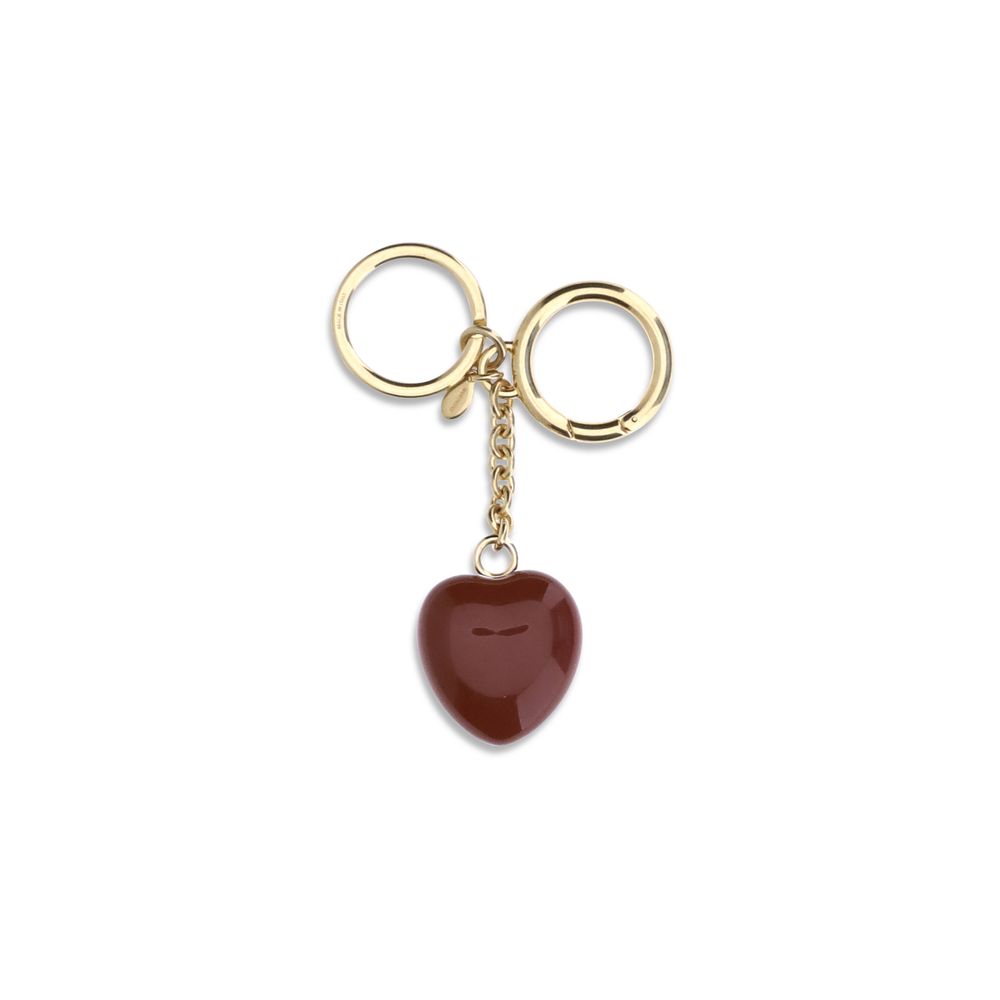 Valentino Garavani Bordeaux Metal Keychain - Luxe Nova