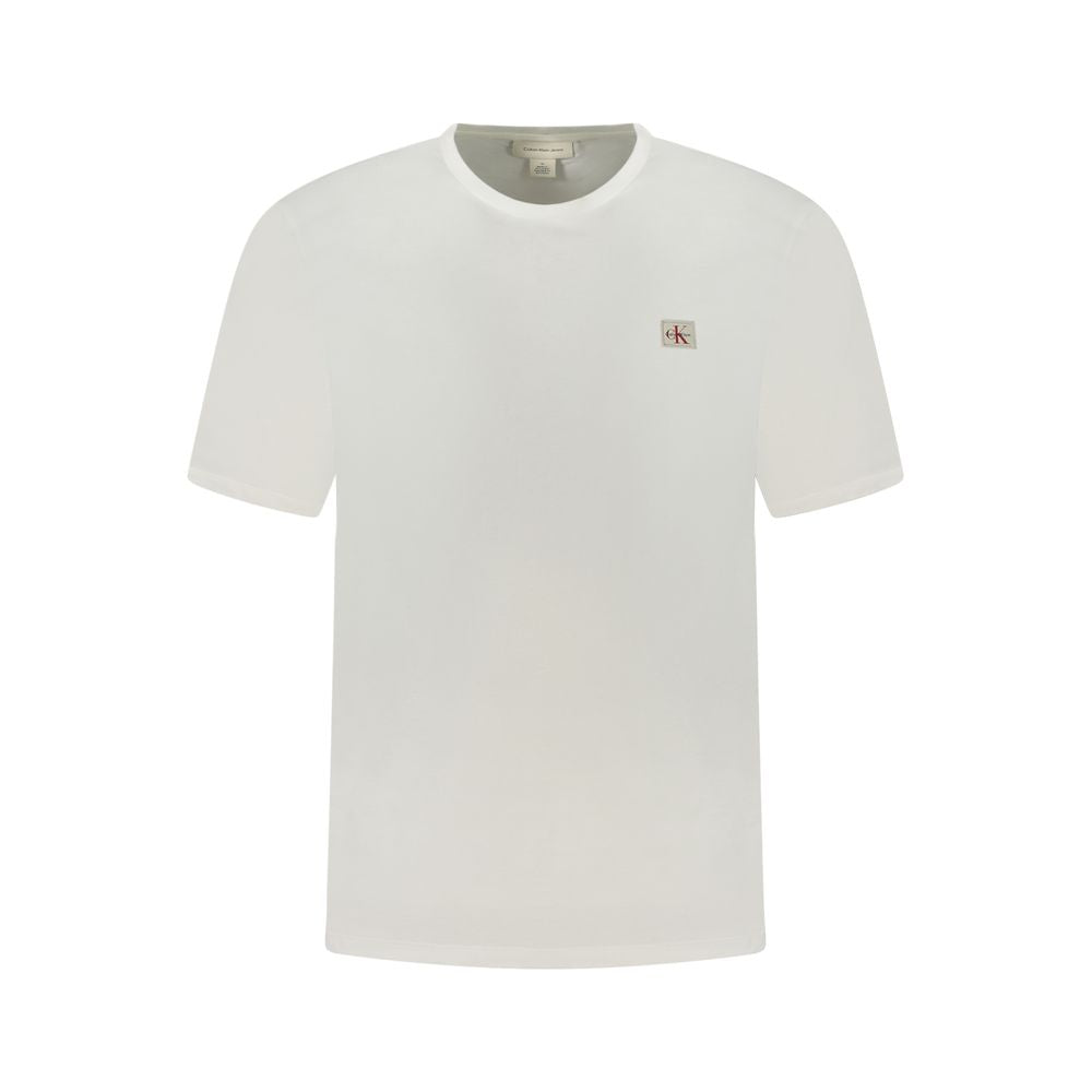 Calvin Klein White Cotton Men T-Shirt - Luxe Nova