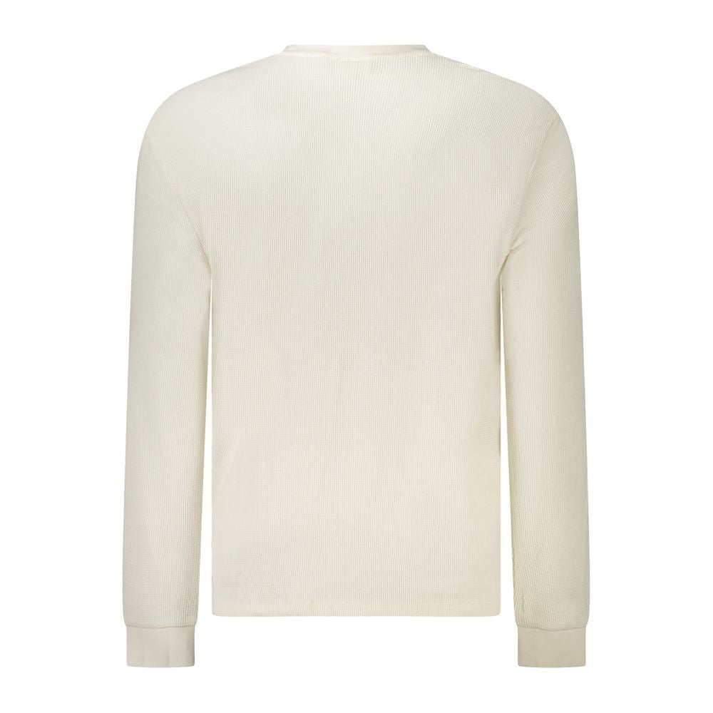 Calvin Klein White Cotton Men's Long-Sleeve T-Shirt - Luxe Nova