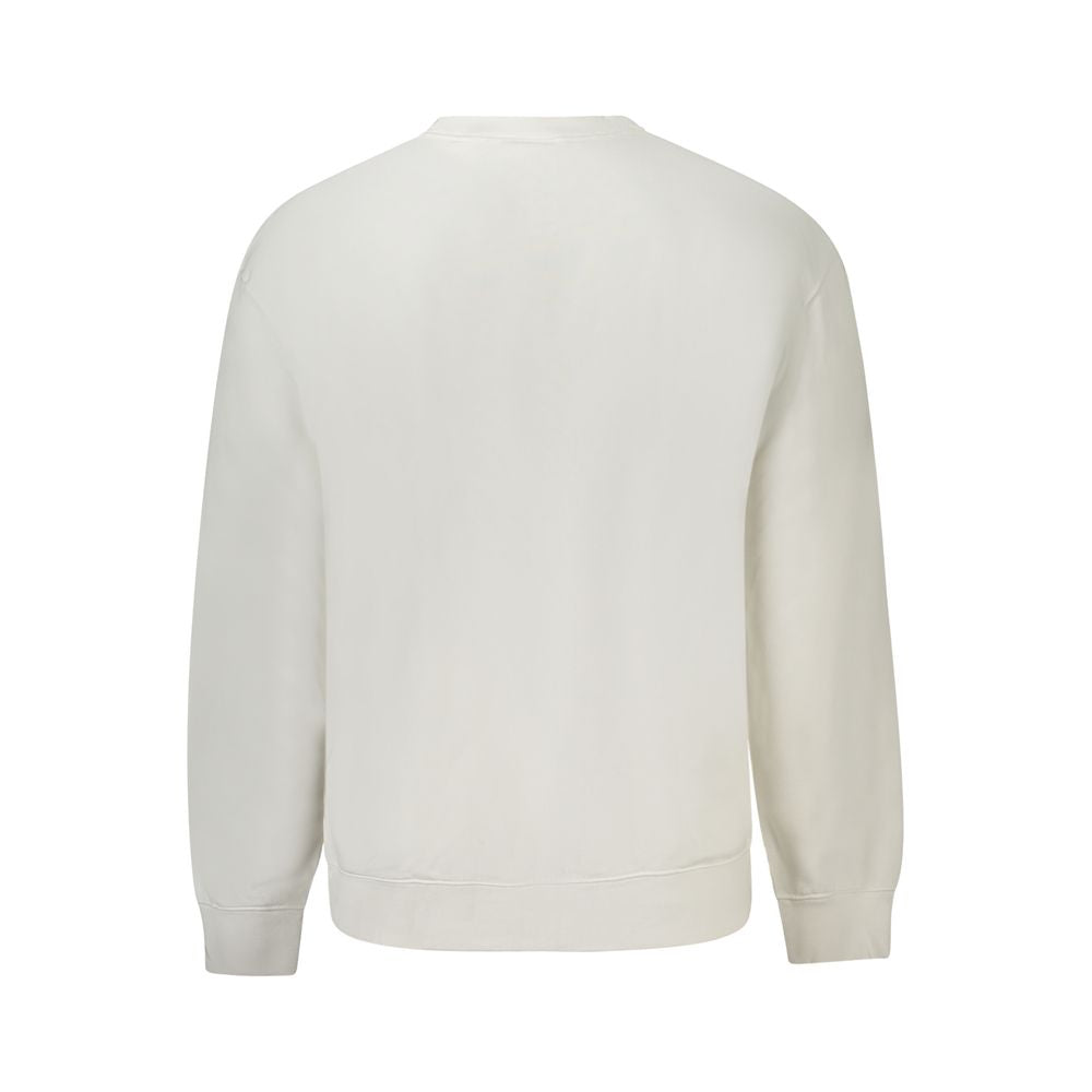 Calvin Klein White Cotton Men's Sweatshirt - Luxe Nova