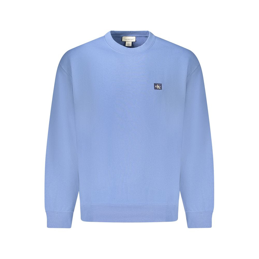 Calvin Klein Blue Cotton Men's Sweatshirt - Luxe Nova
