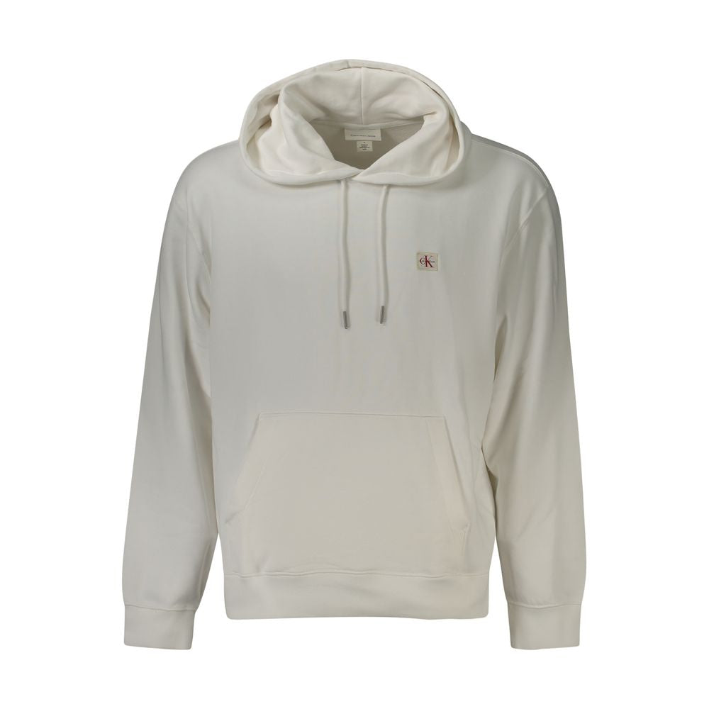 Calvin Klein White Cotton Men's Sweatshirt - Luxe Nova
