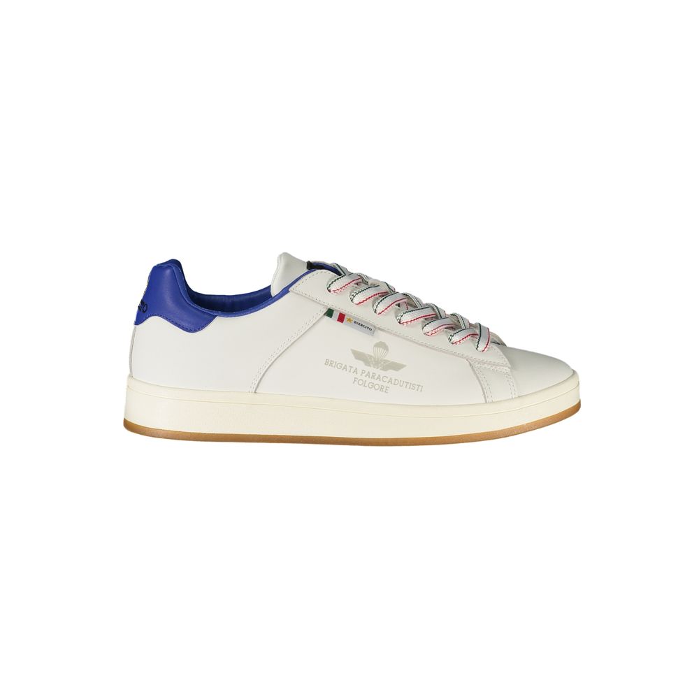 Esercito 1659 White Polyurethane Men Sneaker - Luxe Nova