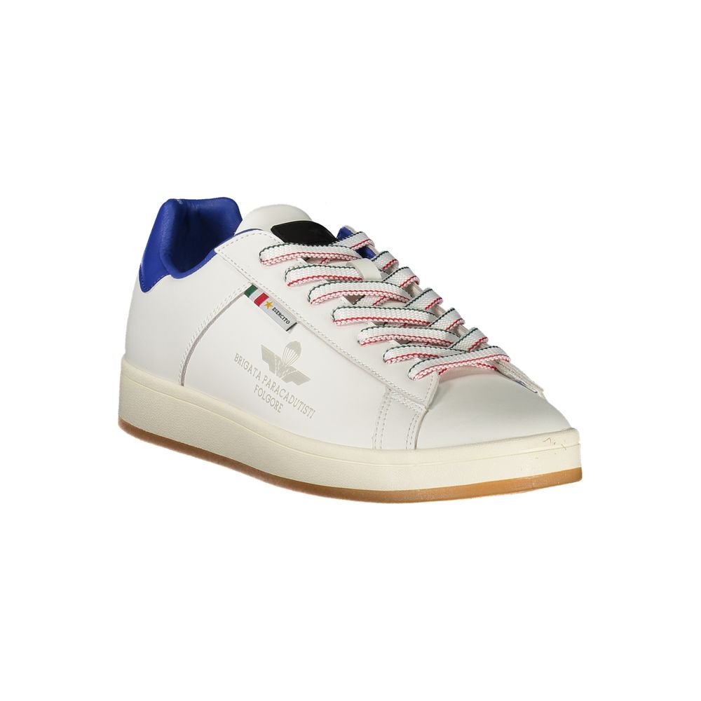 Esercito 1659 White Polyurethane Men Sneaker - Luxe Nova