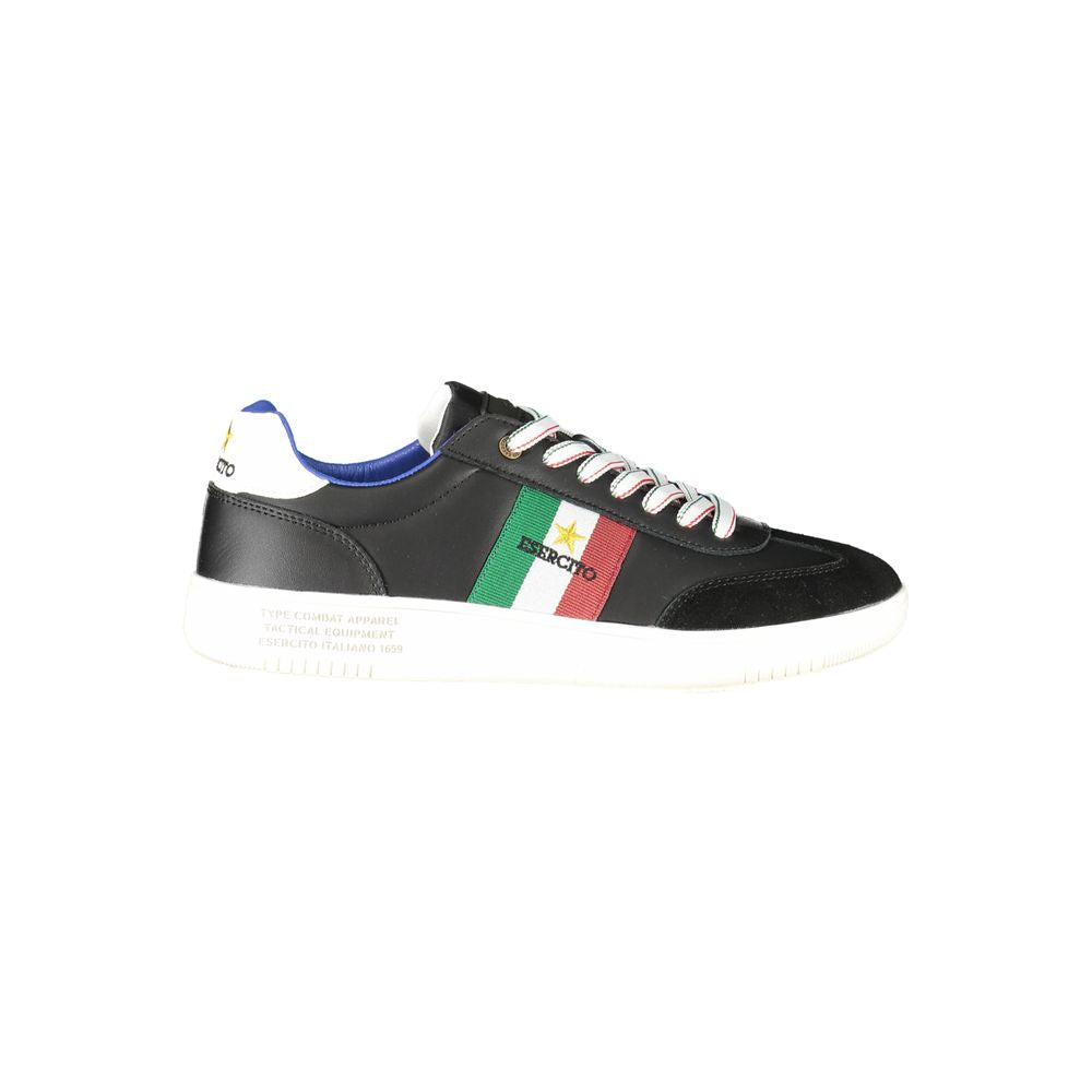 Esercito 1659 Black Leather Men Sneaker - Luxe Nova