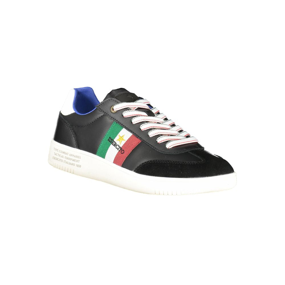 Esercito 1659 Black Leather Men Sneaker - Luxe Nova