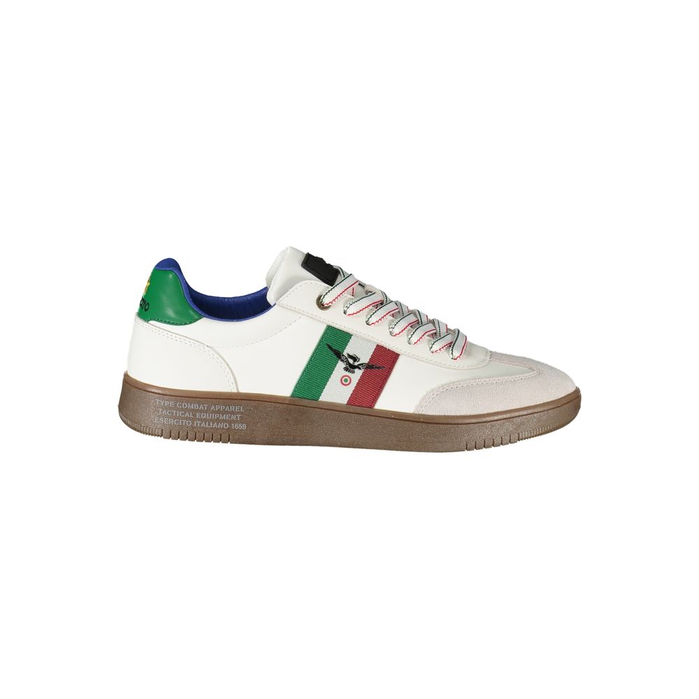Esercito 1659 White Polyurethane Men's Sneaker - Luxe Nova