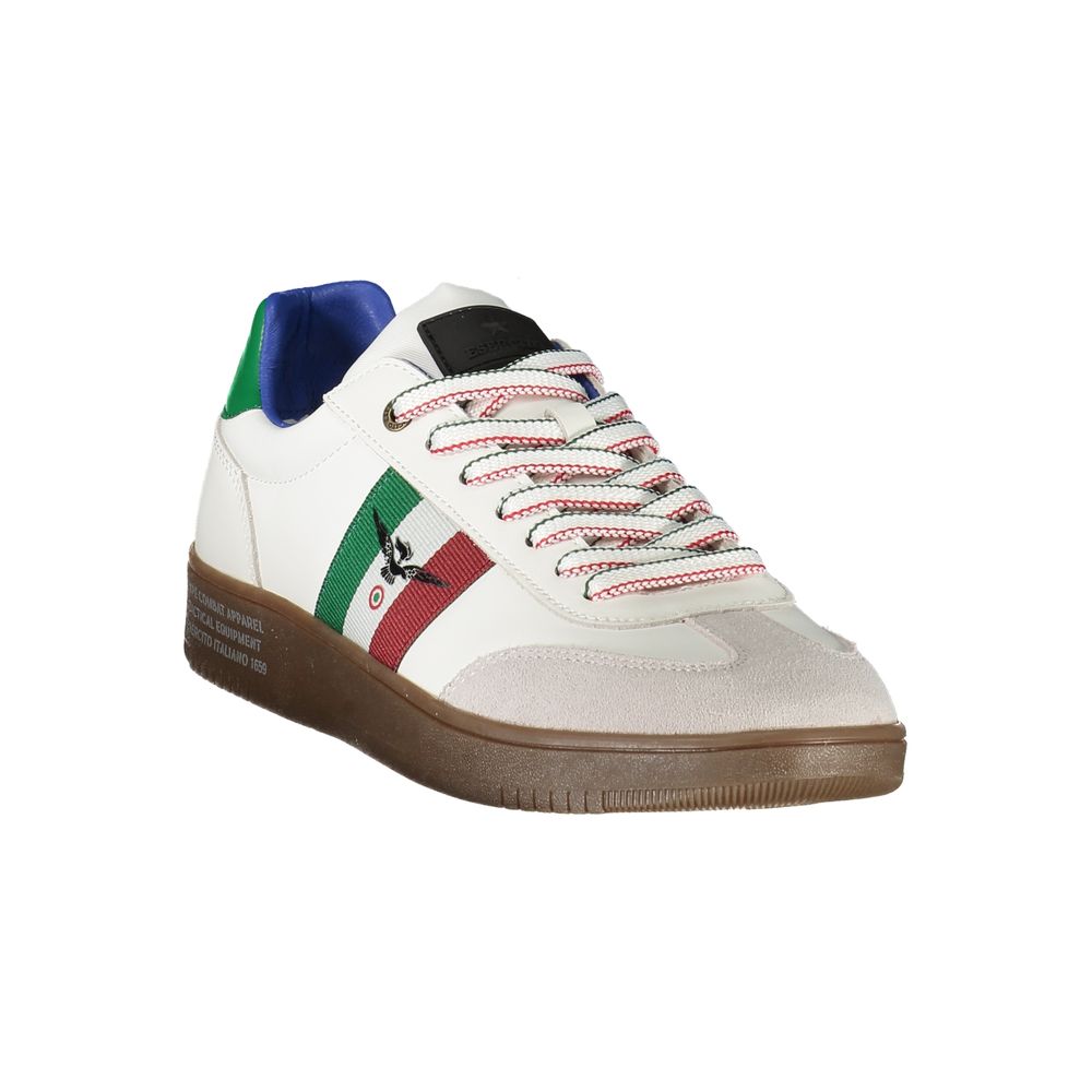 Esercito 1659 White Polyurethane Men's Sneaker - Luxe Nova