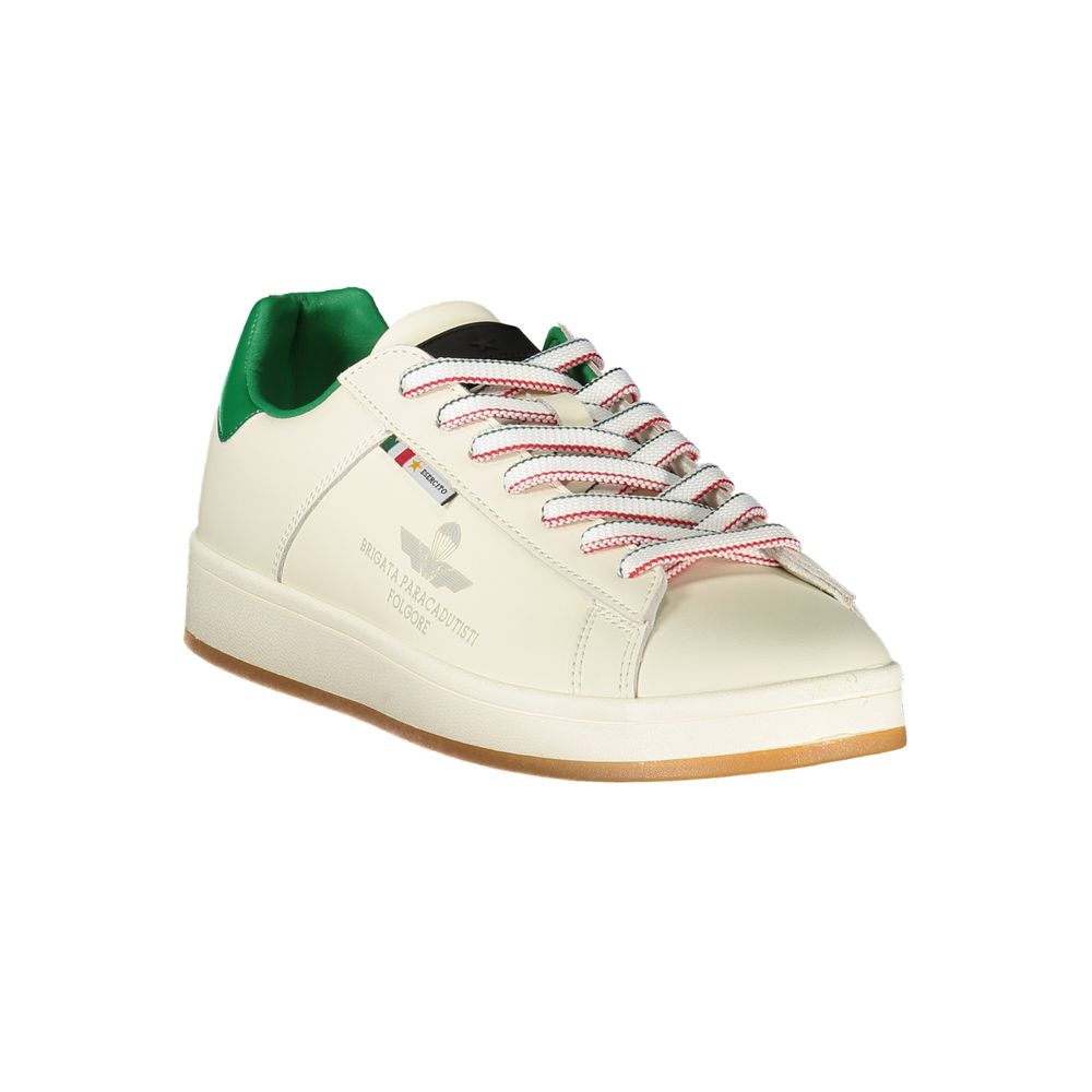 Esercito 1659 White Polyurethane Men Sneaker - Luxe Nova