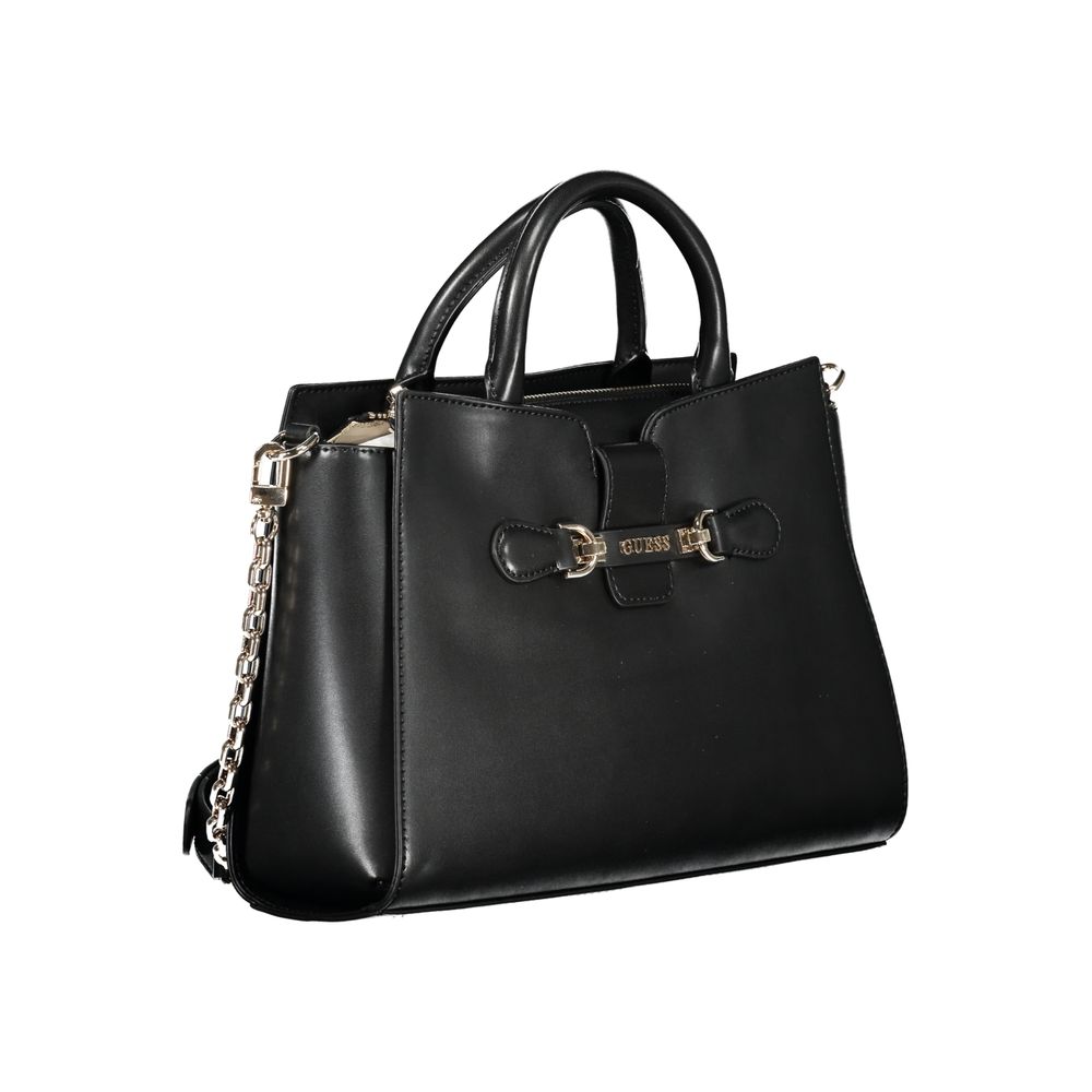 Guess Jeans Black Polyurethane Women Handbag - Luxe Nova
