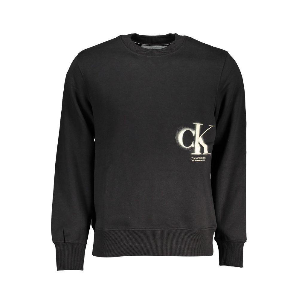 Calvin Klein Nero Cotton Men Sweatshirt - Luxe Nova