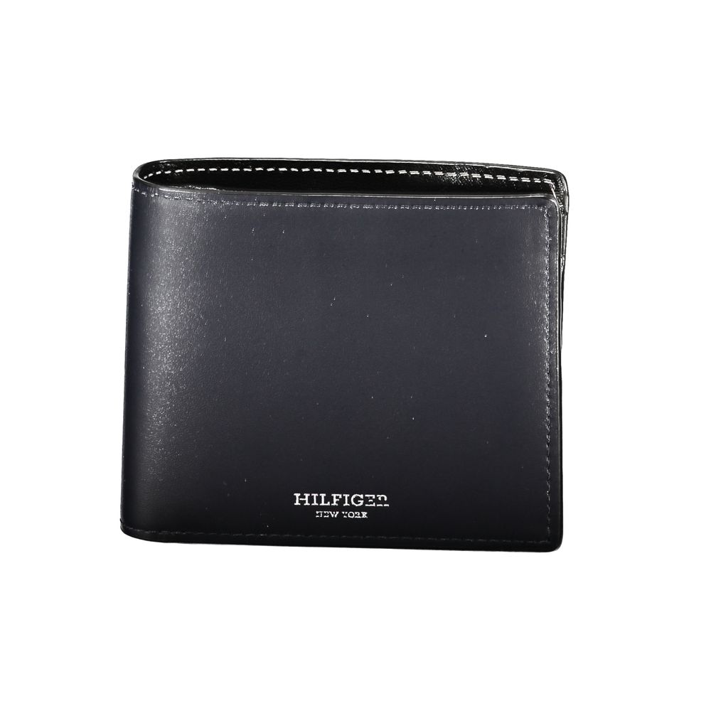 Tommy Hilfiger Blue Leather Men Wallet - Luxe Nova