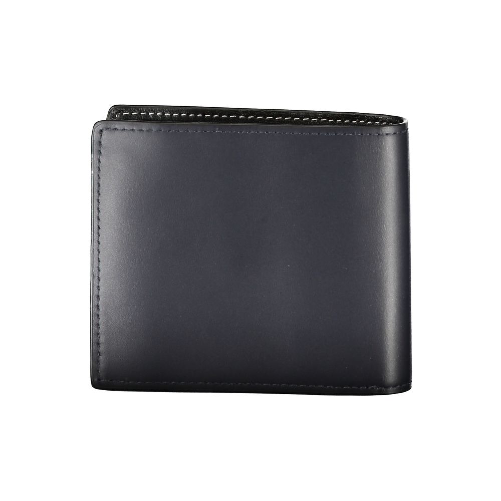 Tommy Hilfiger Blue Leather Men Wallet - Luxe Nova