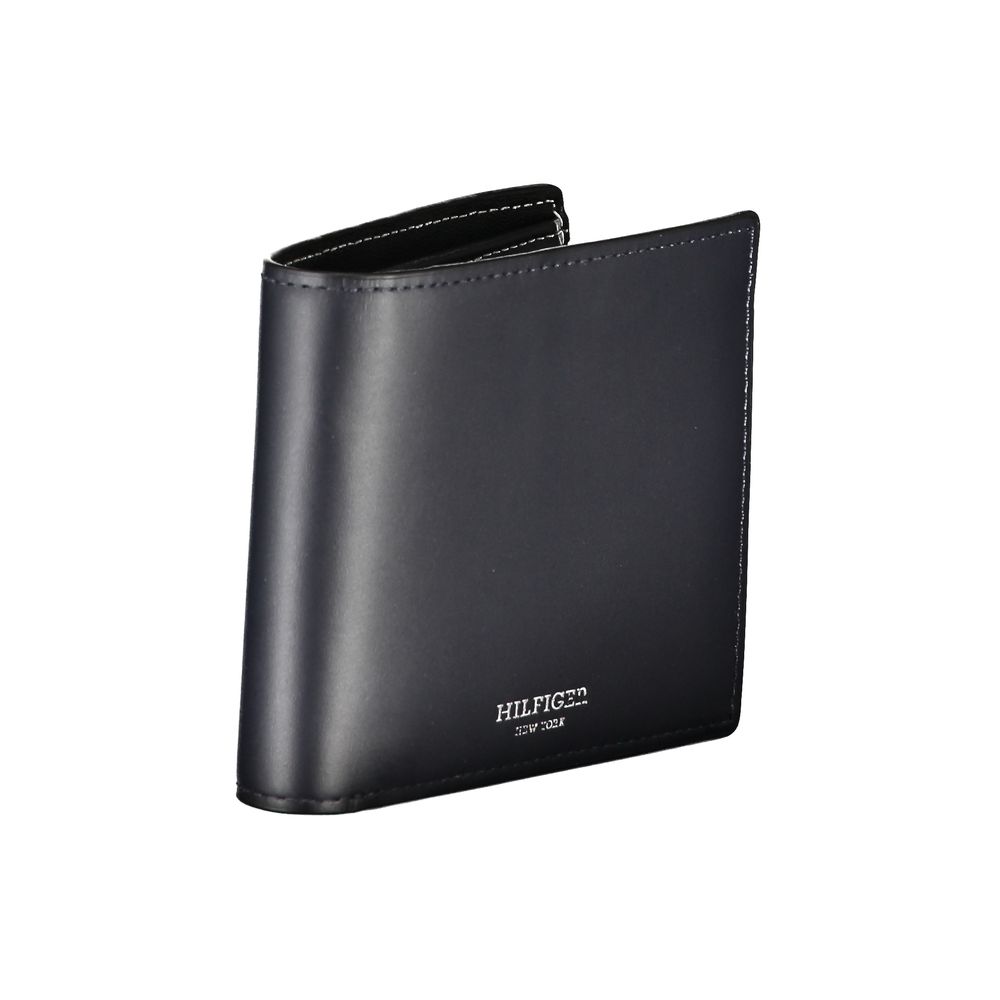 Tommy Hilfiger Blue Leather Men Wallet - Luxe Nova