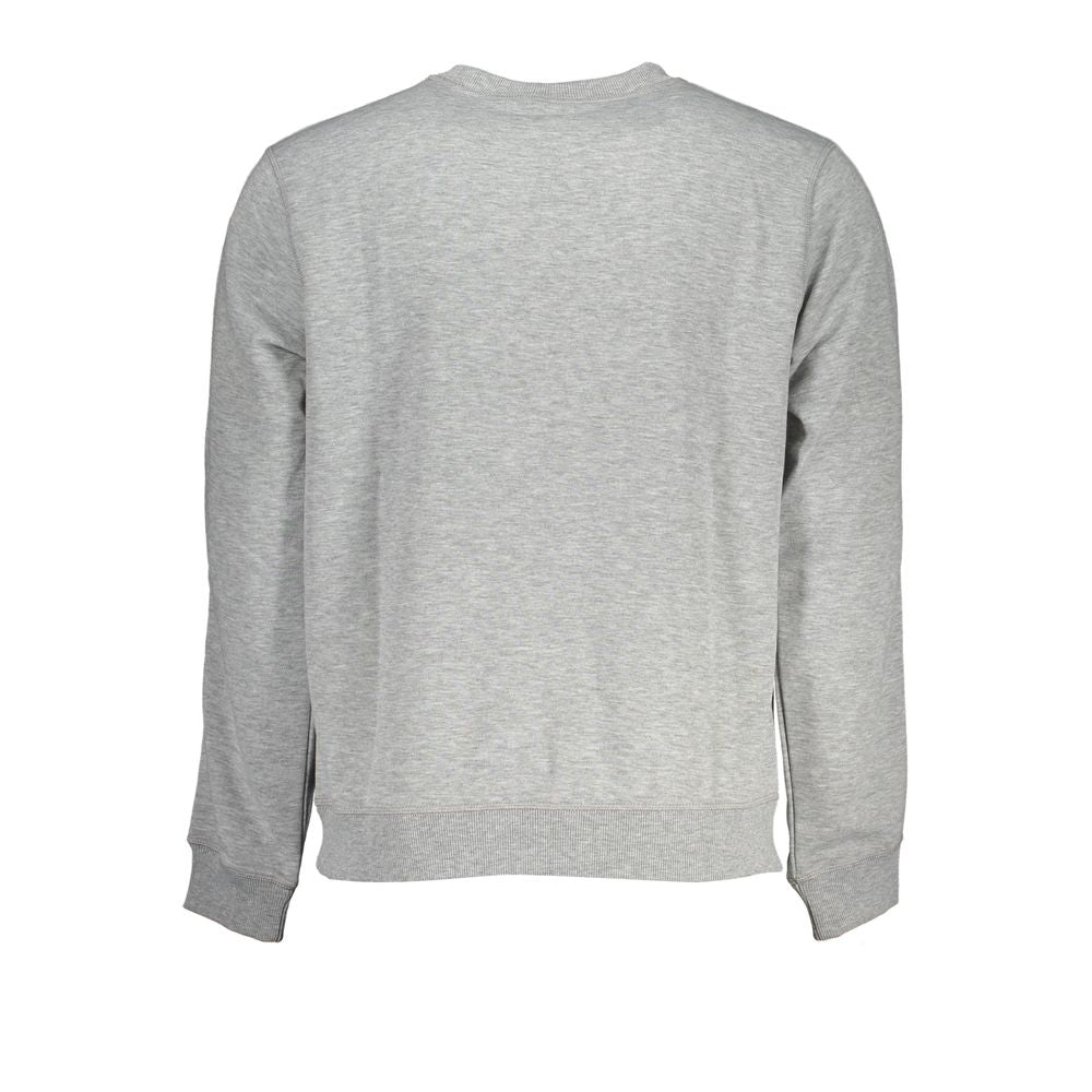 Calvin Klein Grigio Polyester Men Sweatshirt - Luxe Nova