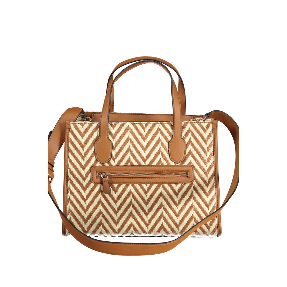 Guess Jeans Marrone Polyester Women's Handbag