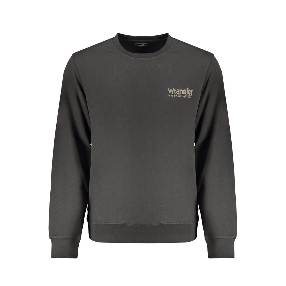 Wrangler Black Cotton Men Sweatshirt - Luxe Nova