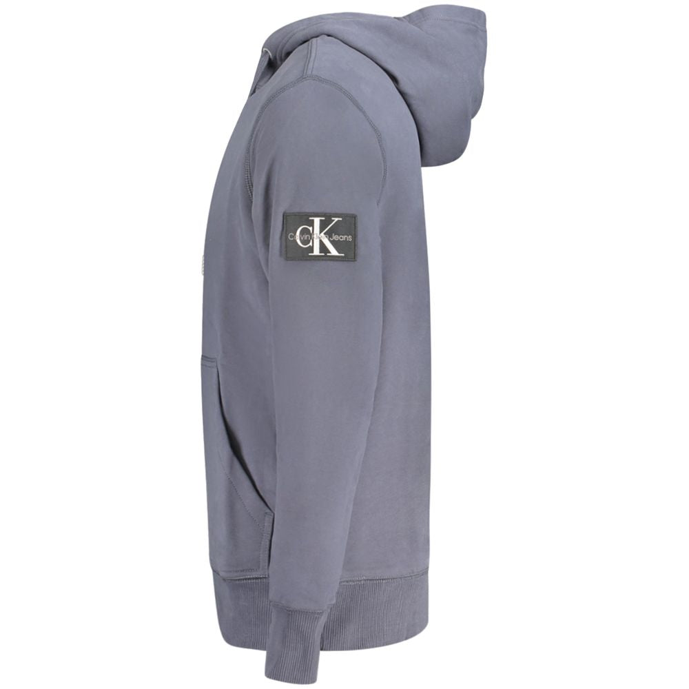 Calvin Klein Blue Cotton Men Sweater - Luxe Nova
