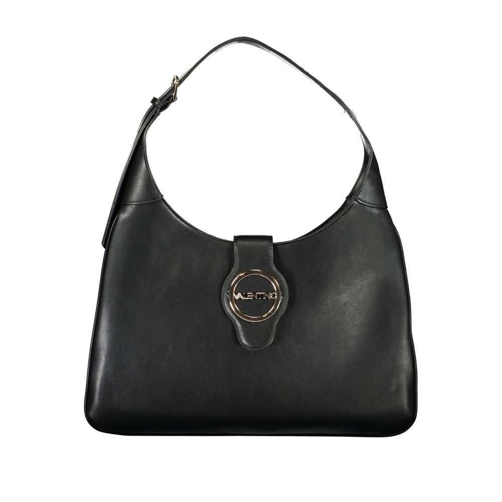 Mario Valentino Black Polyurethane Women Handbag - Luxe Nova