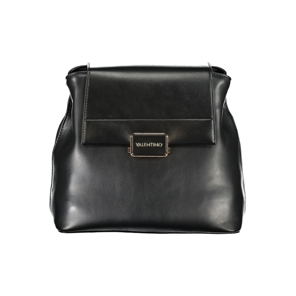 Mario Valentino Black Polyurethane Women Backpack - Luxe Nova