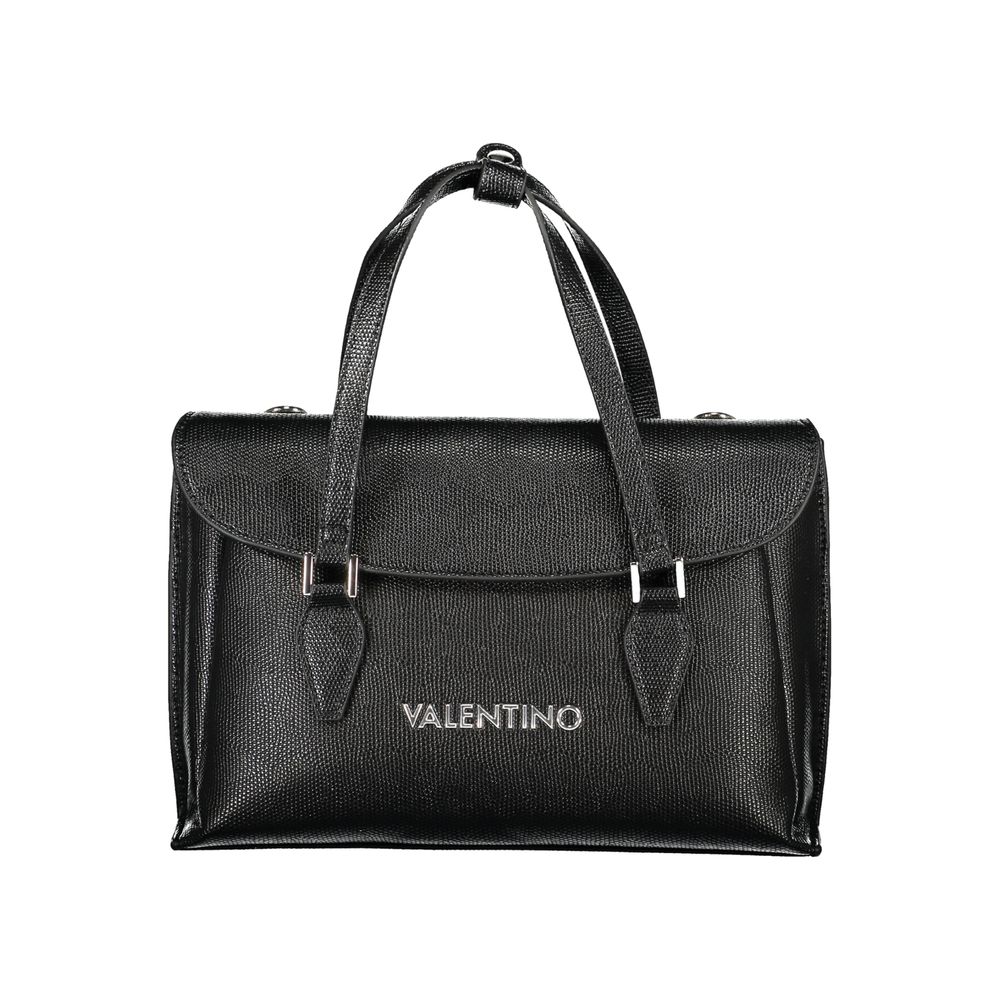Mario Valentino Black Polyurethane Women Handbag - Luxe Nova