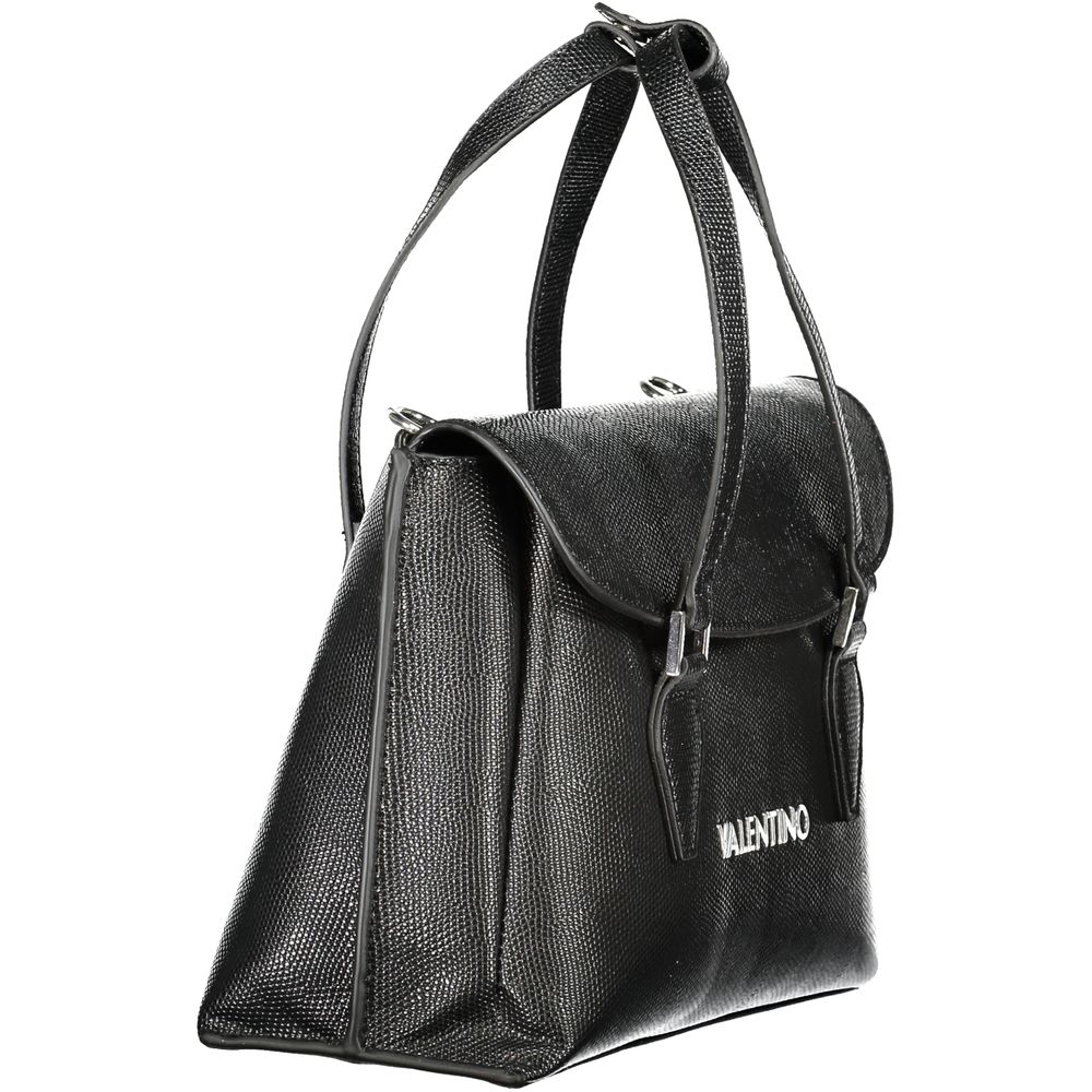 Mario Valentino Black Polyurethane Women Handbag - Luxe Nova