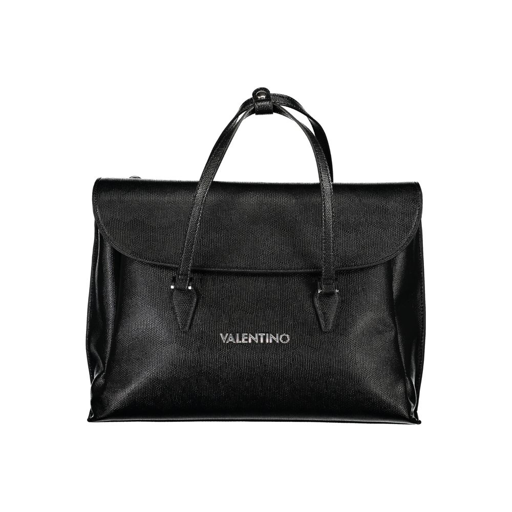 Mario Valentino Black Polyurethane Women Handbag - Luxe Nova