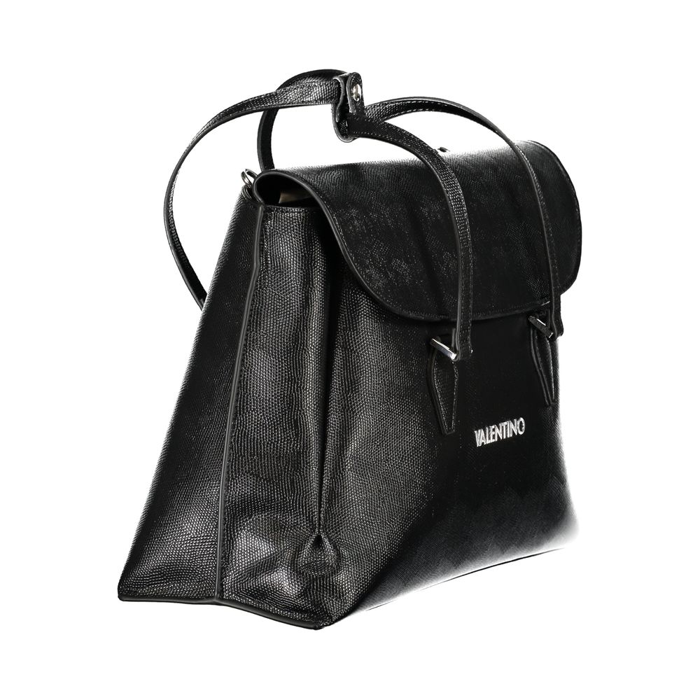Mario Valentino Black Polyurethane Women Handbag - Luxe Nova