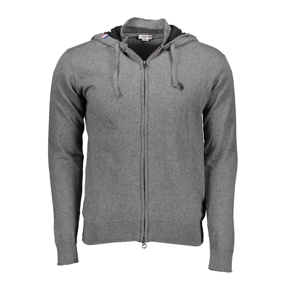 U.S. POLO ASSN. Grigio Cotton Men's Cardigan - Luxe Nova
