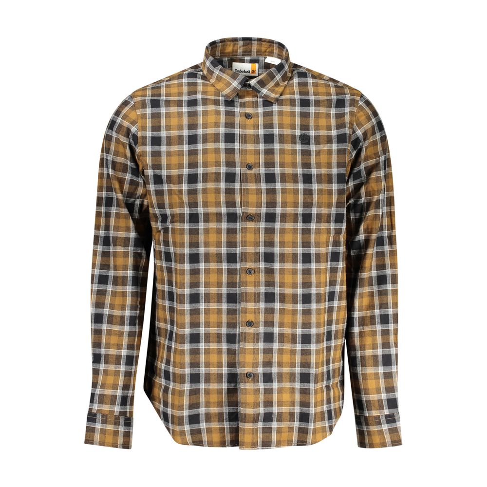 Timberland Marrone Cotton Mens Shirt - Luxe Nova