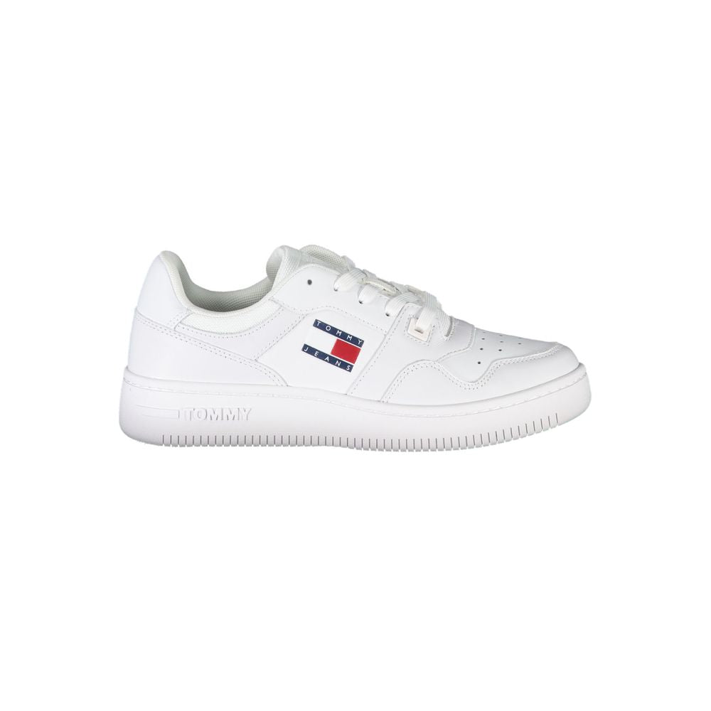 Tommy Hilfiger White Leather Women Sneaker - Luxe Nova