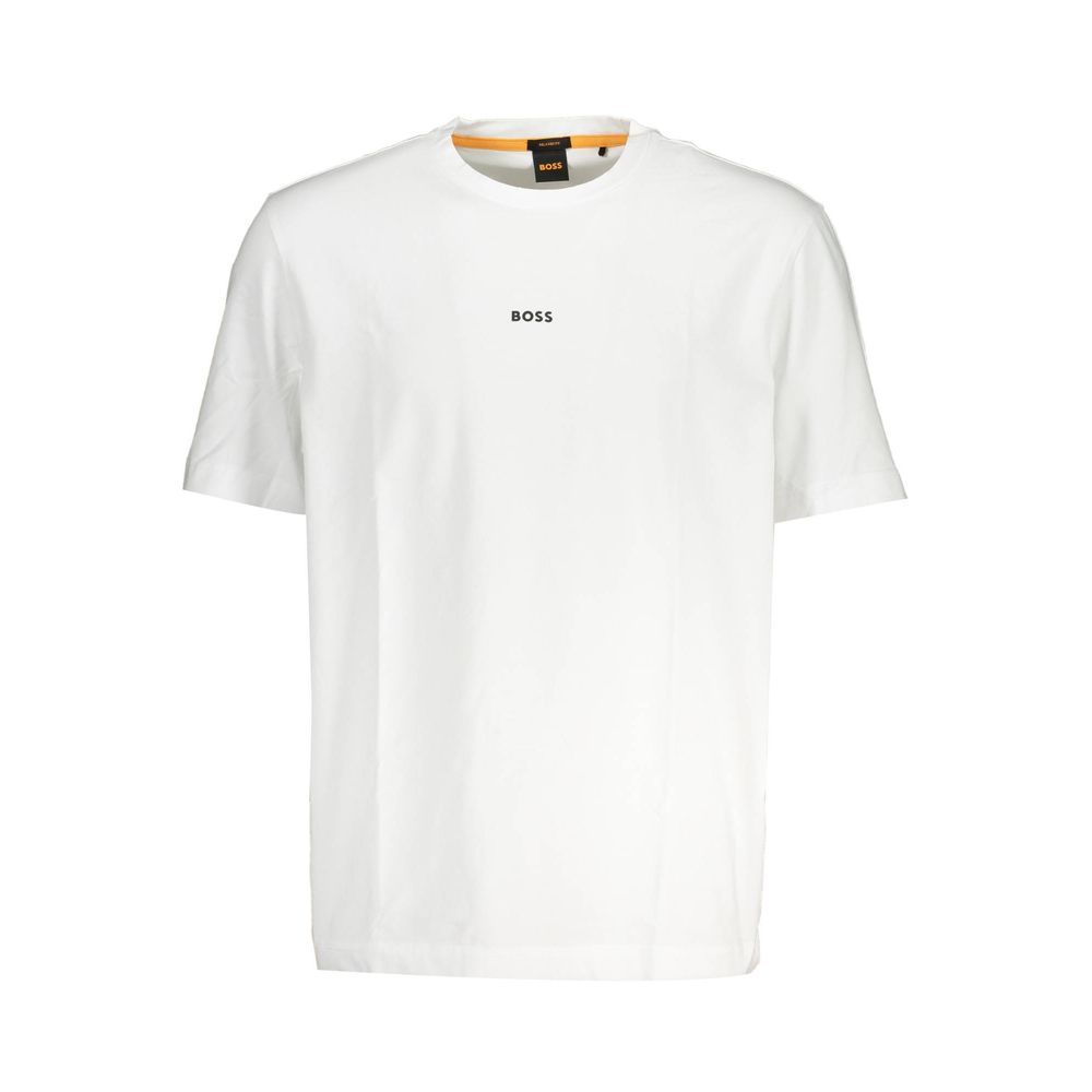 Hugo Boss White Organic Cotton Men's T-Shirt - Luxe Nova
