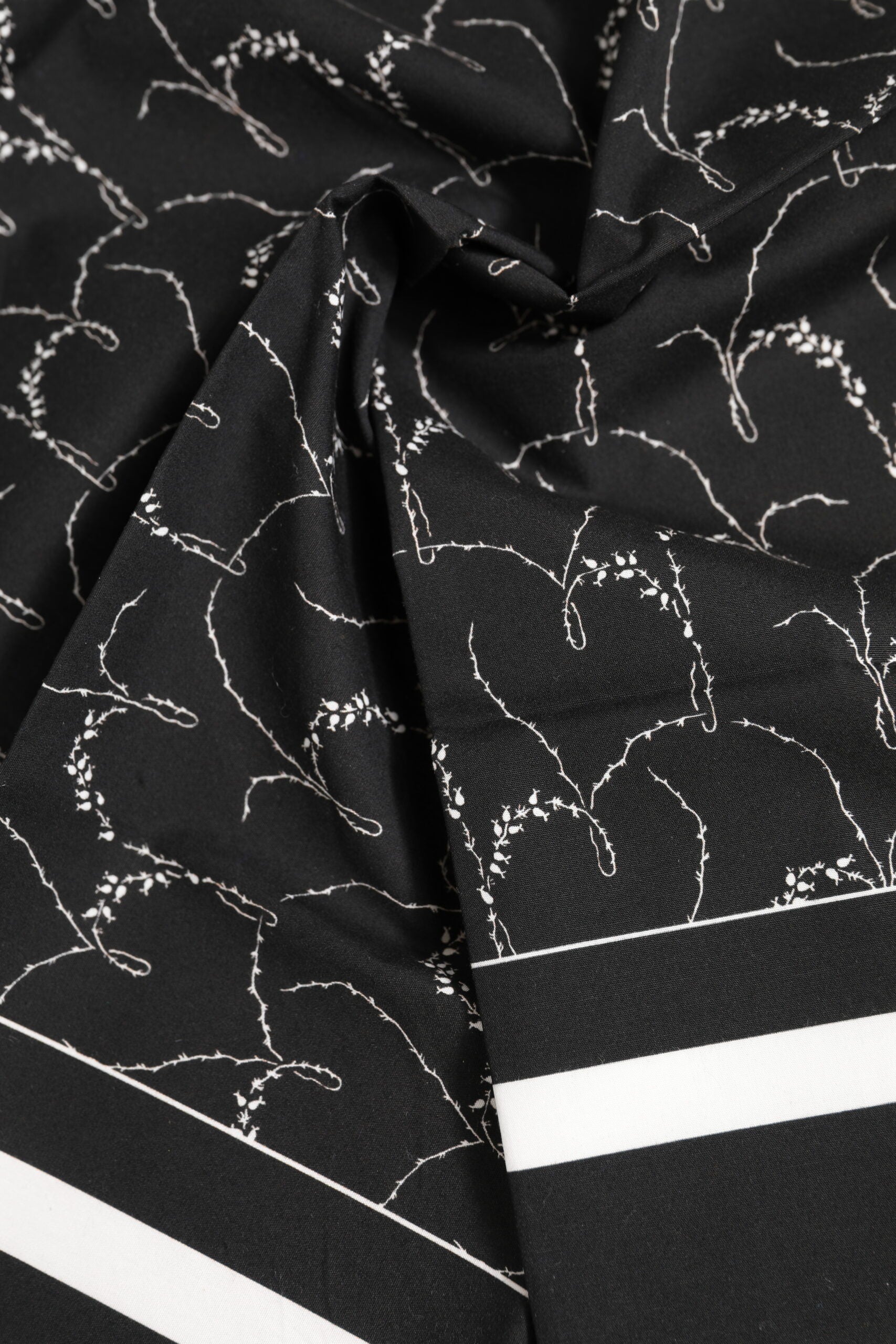 Dolce & Gabbana Black White Printed Square Men Foulard Scarf