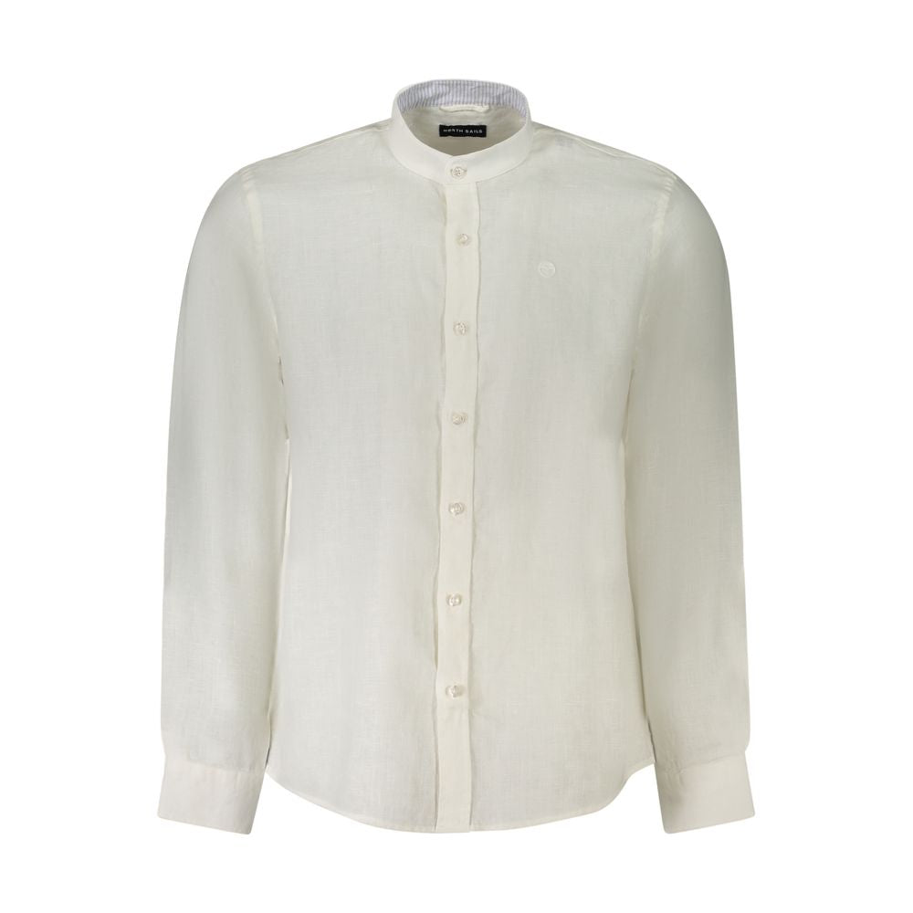 North Sails Bianco Linen Mens Shirt - Luxe Nova