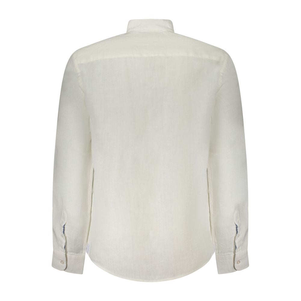 North Sails Bianco Linen Mens Shirt - Luxe Nova