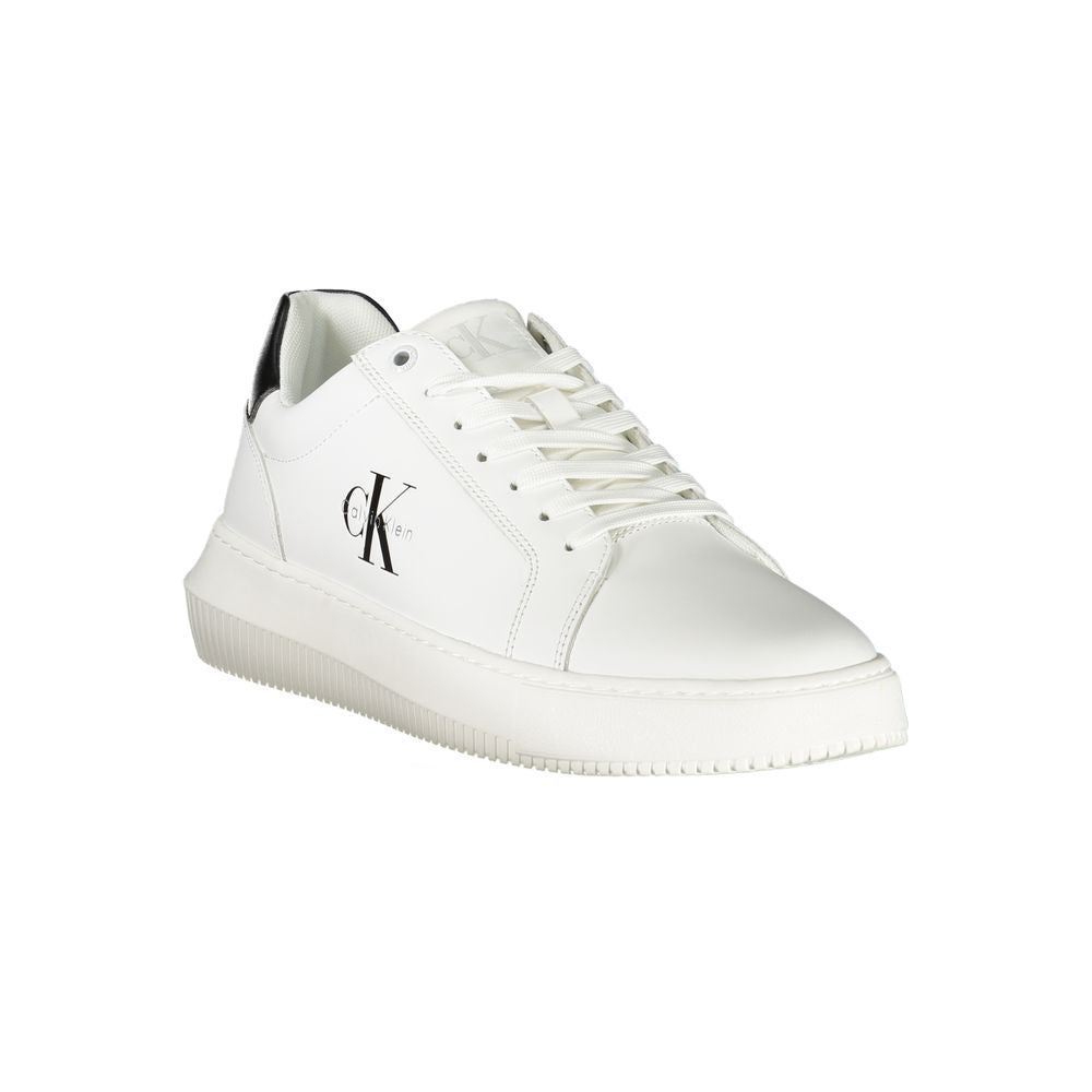 Calvin Klein Bianco Polyurethane Men Sneaker - Luxe Nova