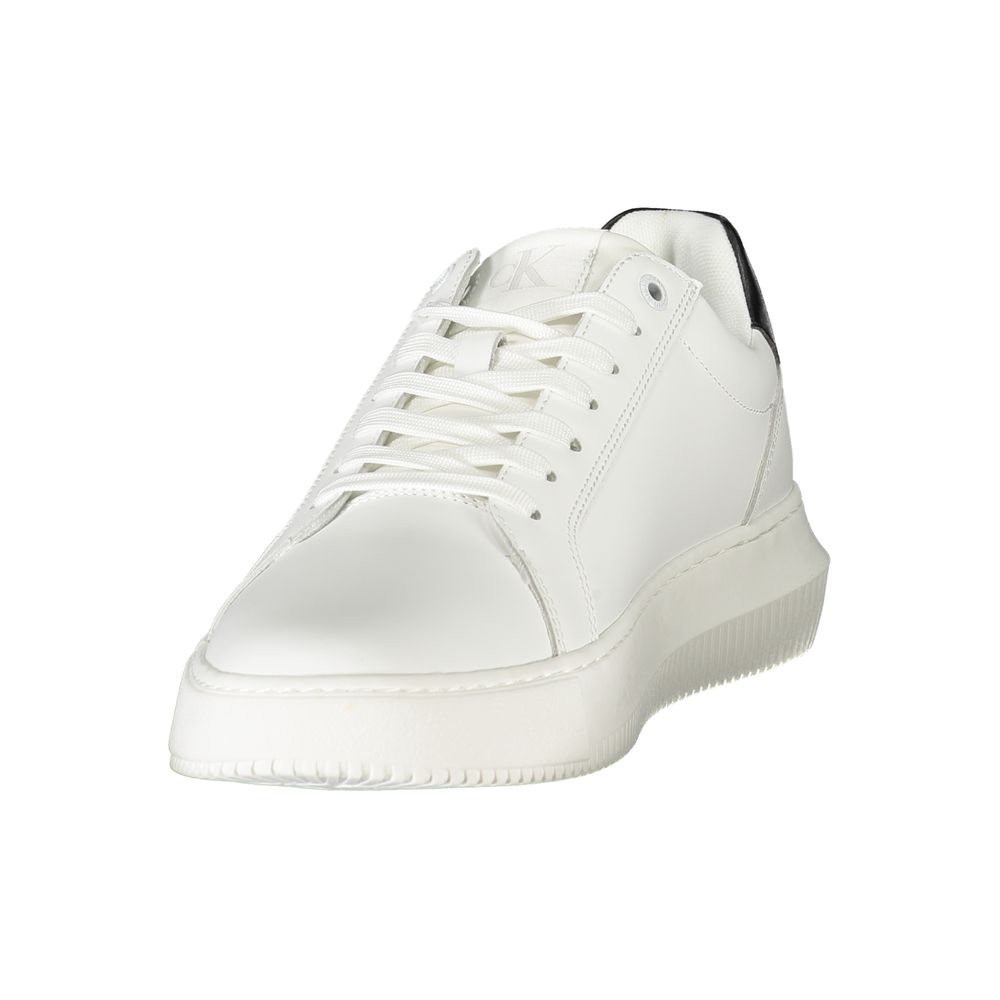 Calvin Klein Bianco Polyurethane Men Sneaker - Luxe Nova