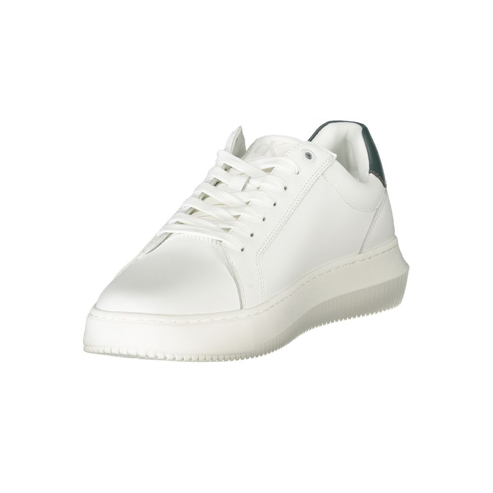 Calvin Klein Bianco Polyurethane Men Sneaker - Luxe Nova