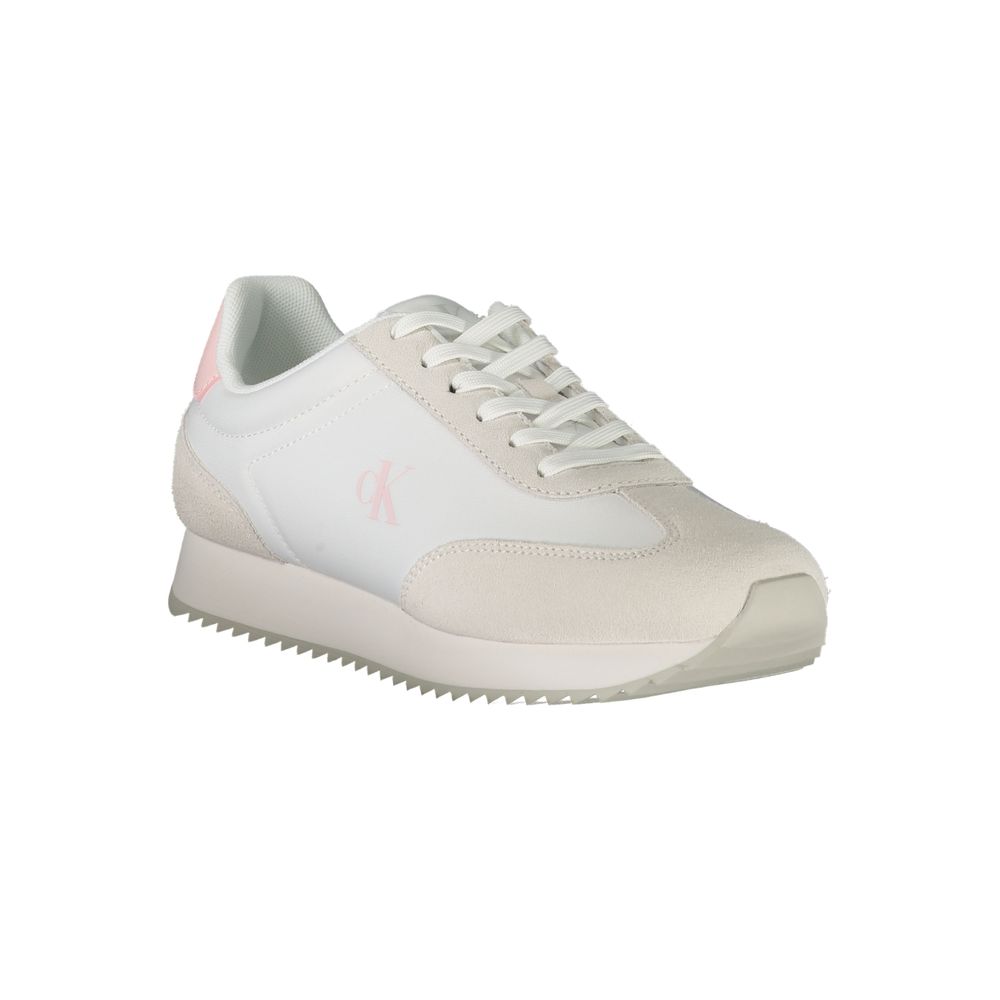 Calvin Klein Bianco Leather Woman Sneaker - Luxe Nova