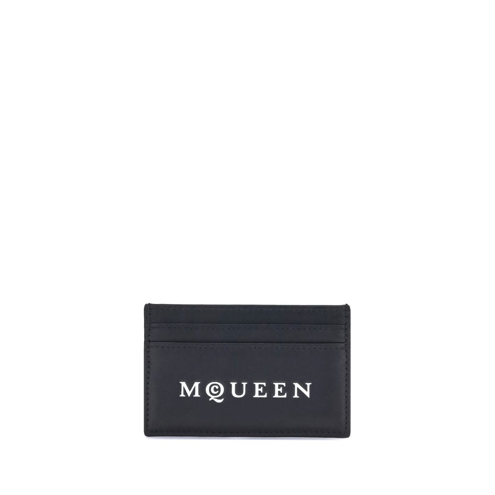 Alexander McQueen Black Calf Leather Bos Taurus Wallet - Luxe Nova