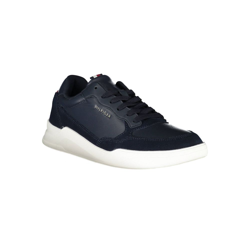 Tommy Hilfiger Blue Leather Men's Sneaker - Luxe Nova