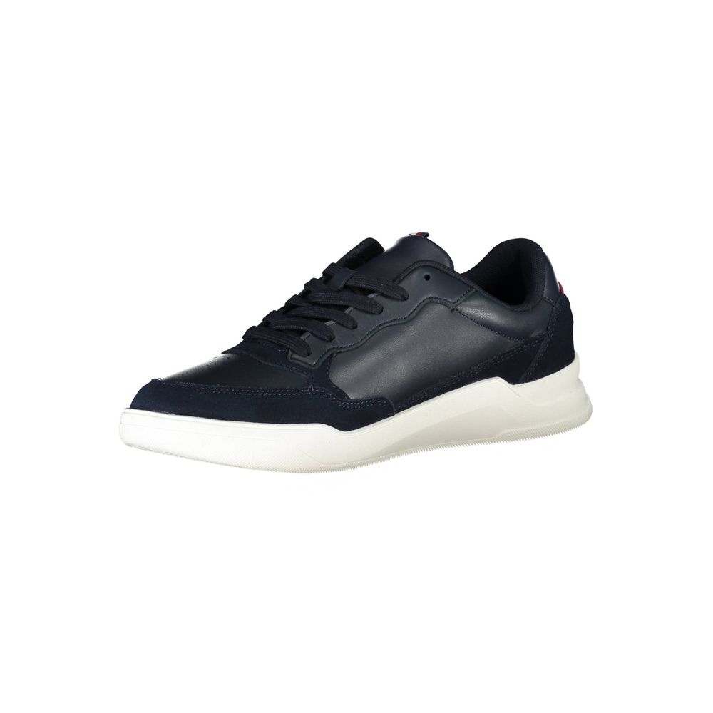 Tommy Hilfiger Blue Leather Men's Sneaker - Luxe Nova