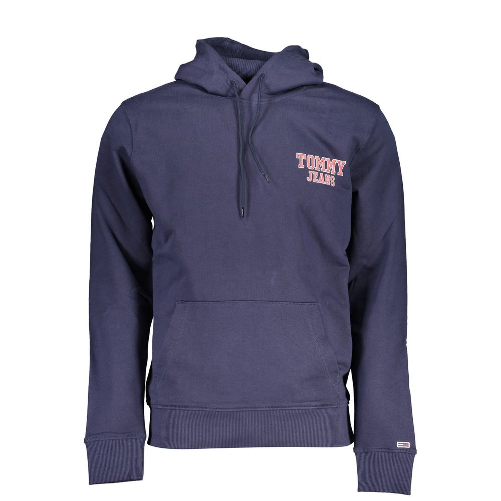 Tommy Hilfiger Blue Cotton Men's Hoodie - Luxe Nova