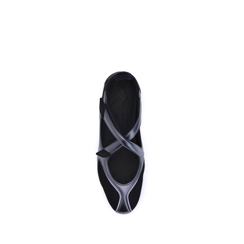 The Attico Black Polyethylene Ballet Flats - Luxe Nova
