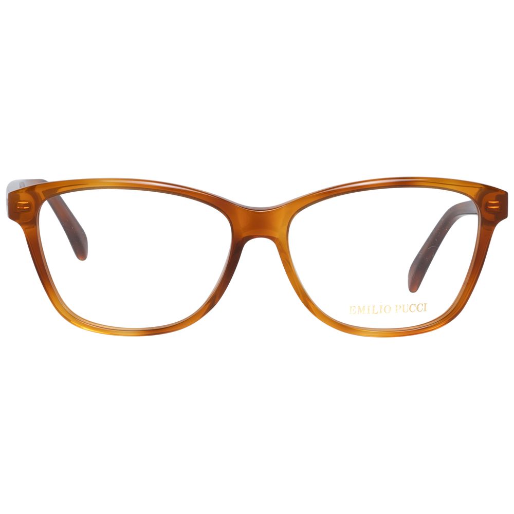 Emilio Pucci Brown Plastic Glasses (Frames) - Luxe Nova