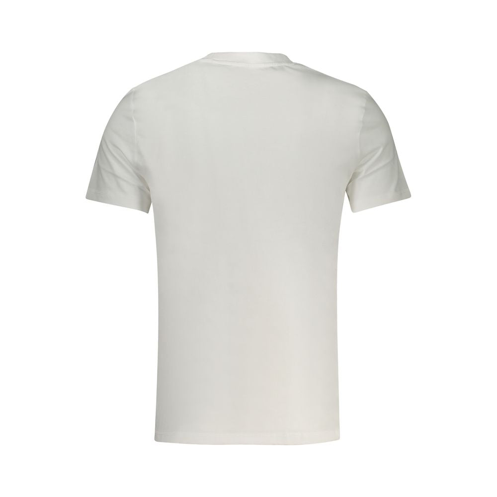 Guess Jeans Bianco Cotton Men T-Shirt - Luxe Nova