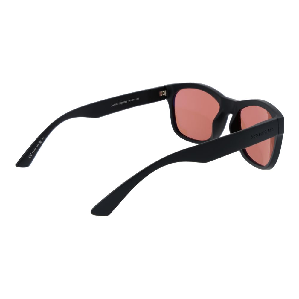 Serengeti Black Plastic Sunglasses - Luxe Nova