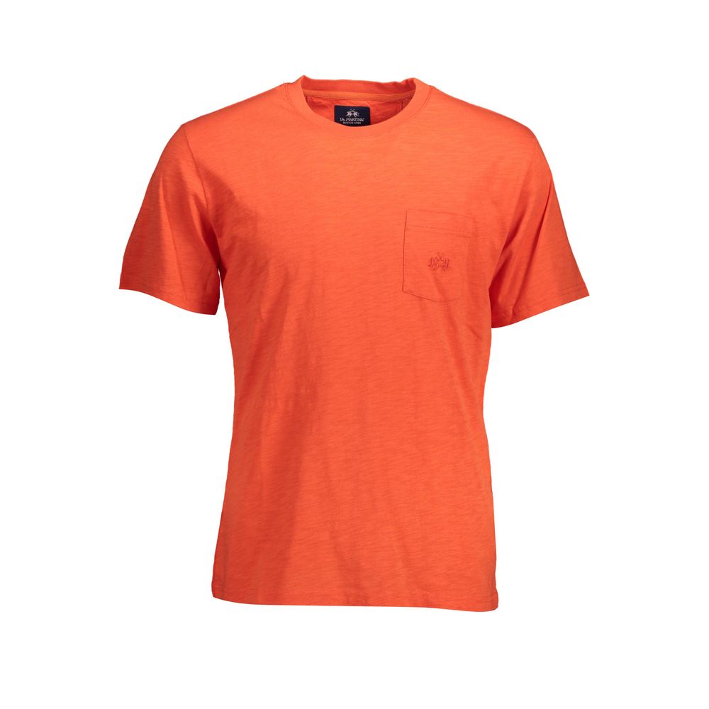 La Martina Red Cotton Men's T-Shirt - Luxe Nova
