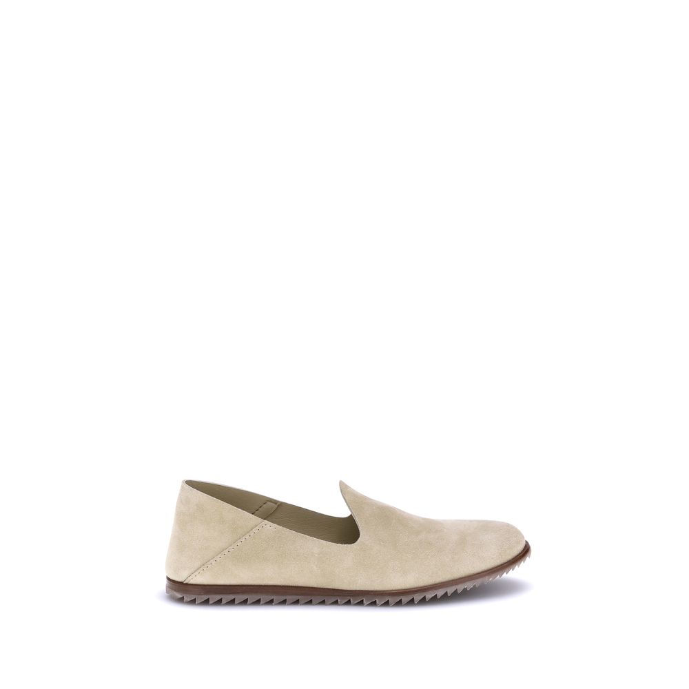 Pedro García Beige Calf Leather Bos Taurus Slip-On Loafers - Luxe Nova